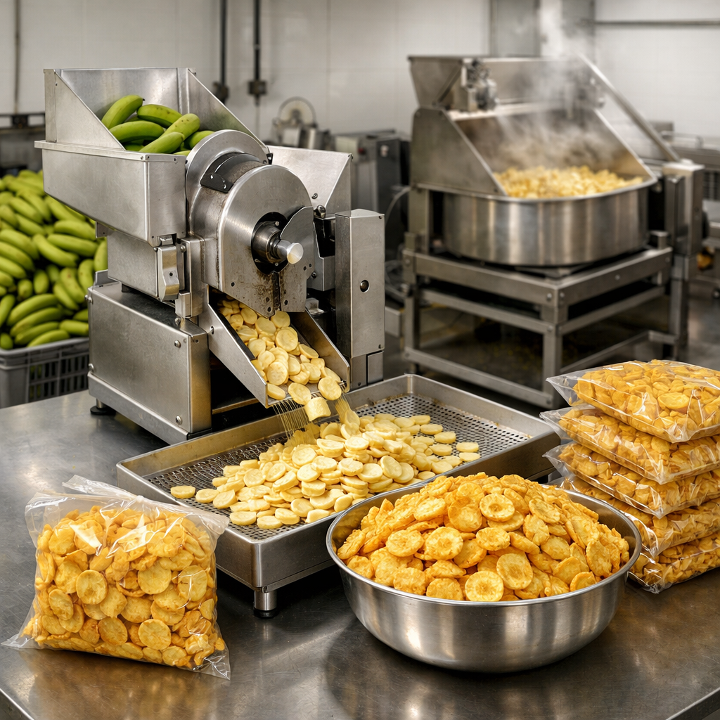 Banana chips manufacturing