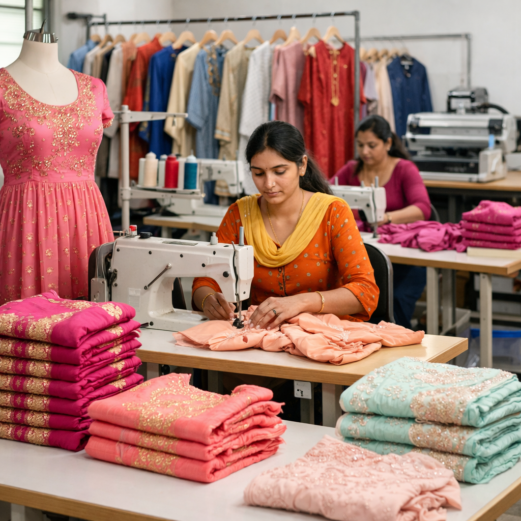 Ladies cloth manufacturing / women cloth manufacturing