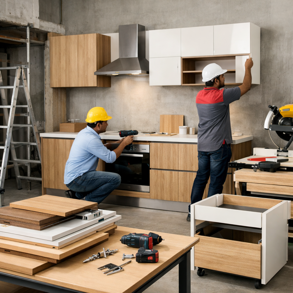 Modular furniture trading