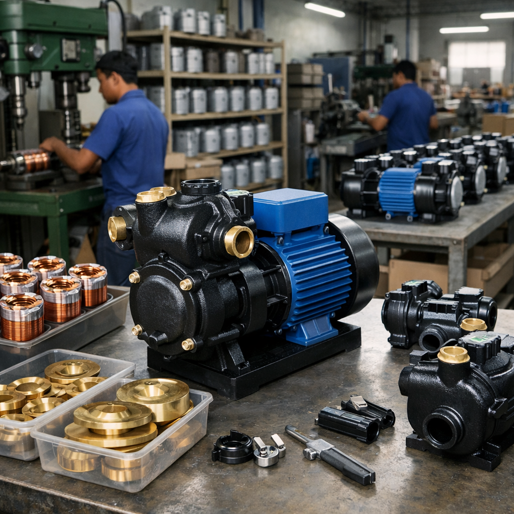 Self priming motor manufacturing