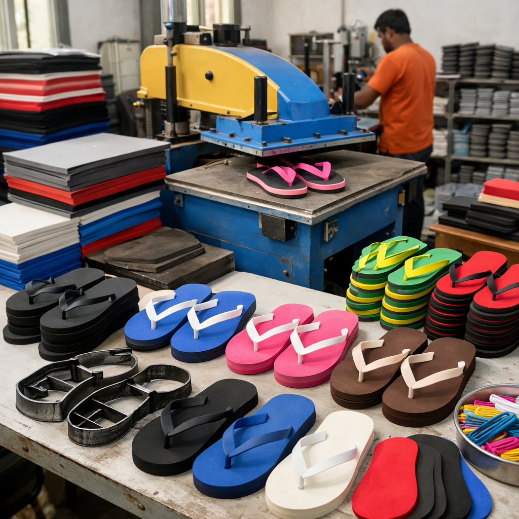 Slipper manufacturing- Hawai chappal