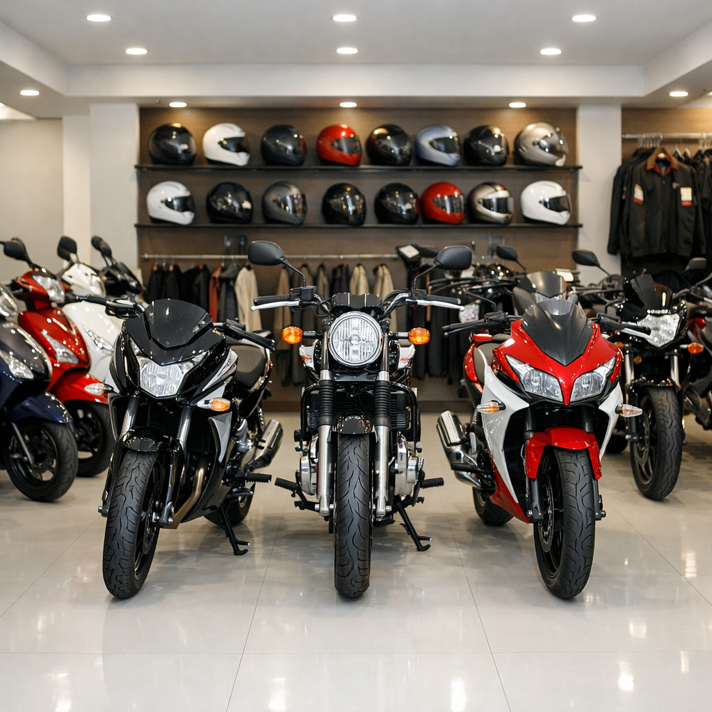 Used bike showroom
